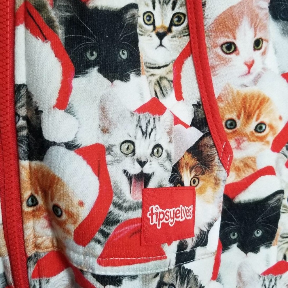 Tipsy Elves Cat Santa Onsie